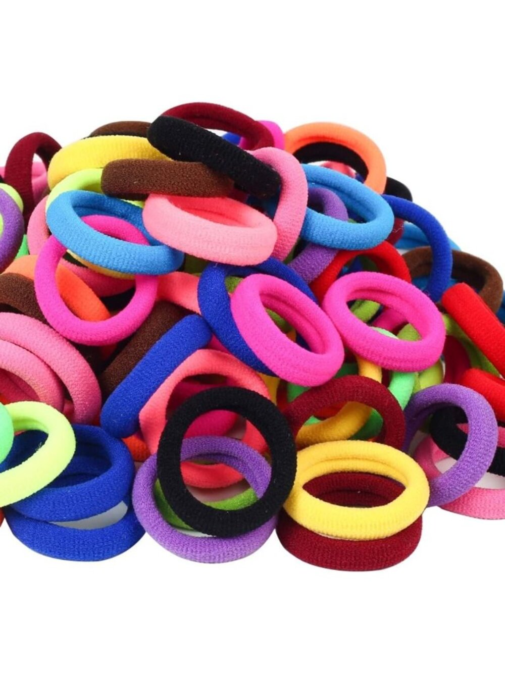 Cute Baby Hair Ties | Elastic Ponytail Holders for Girls & Toddlers, 12 Pack